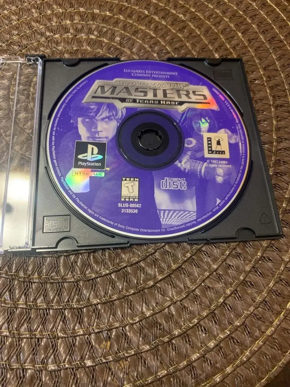 Star Wars: Masters of Teräs Käsi (Sony PlayStation 1, 1997) Disc Only